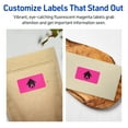 thumbnail image 4 of Avery Printable Rectangle Labels, Neon Magenta, 1" x 4", 800ct, 4 of 11