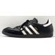 thumbnail image 1 of Adi-das Samba Mens 12.5 Shoes Black Leather Sneaker Soccer Casual White Stripes, 1 of 6