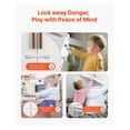 thumbnail image 2 of Child Safety Locks 8 Pack - 3M Adhesive Cabinet Locks - Baby Proofing Latches for Drawers & Cupboards - Secure Home & Protect Toddlers - Easy Install, 2 of 7