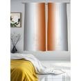thumbnail image 3 of Gray Orange Sheer Curtains 72 Inch Length 2 Panels Set for Living Room/Bedroom, Modern Gradient Geometric Semi Curtain Sheers Drapes Rod Pocket Curtains Window Treatment Set 52''x72''x2, 3 of 7