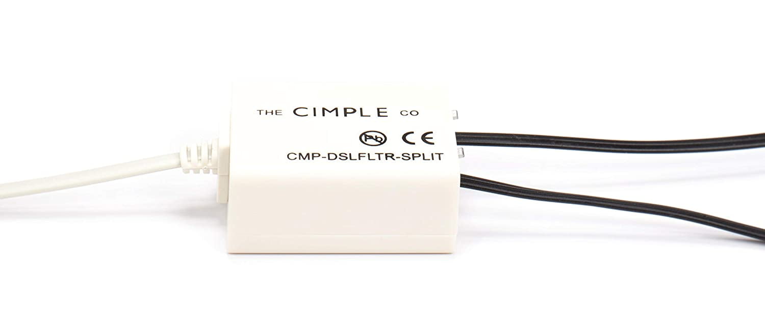 THE CIMPLE CO - DSL Phone Line Filter - 5 Pack - Ivory - Reduce Digital Noise Caused By Dsl Line 480b1e51 C928 4780 A4f2 4f5a605130e5 1.3c193f8b18db78a953ac17d5ad404590