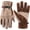 Brown, variant on AOUCHI Leather Work Gloves for Women Men, Cotton Lined Welding Gardening, Pink S
