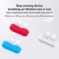 thumbnail image 3 of Mujeres hombres flexibles silicona anti ronquido clips nasal ronquido snore stopper nasal dilator oficina hotel hogar cuidado de la salud suministros azul Inevent CE001604-02B, 3 of 7