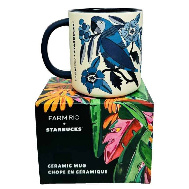 Starbucks x FARM Rio 2025 Lenço Azulejo Mug, 14 oz, Ceramic Coffee