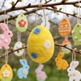 thumbnail image 5 of Decoración de coronas de Pascua, diseño de espuma de lana hecha a mano, fieltro con aguja, material suave, decoración del hogar, relleno de cuenco, manualidades festivas, uso creativo de juegos, 5 of 5