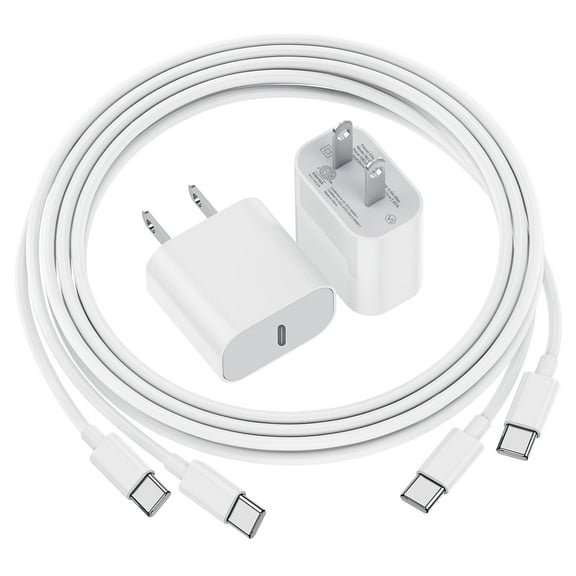 Best seller i Phone 17 16 15 Charger Fast Charging 2 Pack 20W USB C Charger Block Type C Chargers 6FT Cord Wall Phone Chargers Compatible with iPhone 17/16/15 Pro Max/Plus/S25 Case $12.76