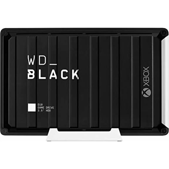 WD_BLACK D10 Game Drive for Xbox One WDBA5E0120HBK - Hard drive - 12 TB - external (portable) - USB 3.2 Gen 1 - 7200 rpm - black