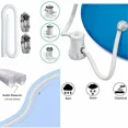 thumbnail image 3 of Swimming Pool Hose for Pool, 2 pcs 32mm Above Ground Pool Hose, 150cm/59in Pool Pump Hose for Intex 330 GPH, 530 GPH and 1000 GPH, 3 of 5