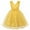 Yellow, variant on Povozer Flower Girl Lace Dress for Kids Wedding Bridesmaid Party Formal Long Gown Princess Dresses(Pink,3-4Y)