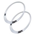 thumbnail image 4 of Headlight Trim Rings, Left Right ABS PP Headlight Bezel Cover for MINI Clubman F54 2014 2019, with OEM 51137351371 51137351372, Direct Replacement for Cracked Weathered Trim, 4 of 7