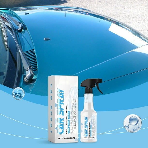 Spray de recubrimiento multifuncional automotriz | Botella de 120ml | Tecnología nanocerámica | Limpia, pule, repara, protege automóviles, barcos, motocicletas, vehículos recreativos | Brillo