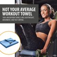 thumbnail image 3 of Bath Towel (70*140cm),Oversized,Soft,Super Absorbent and Fast Drying for Sports,Fitness, Yoga, Grey - Blue, 3 of 5