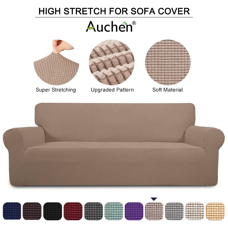 AUCHEN 1Piece Jacquard Spandex Stretch Sofa/Couch Slipcover, Extra