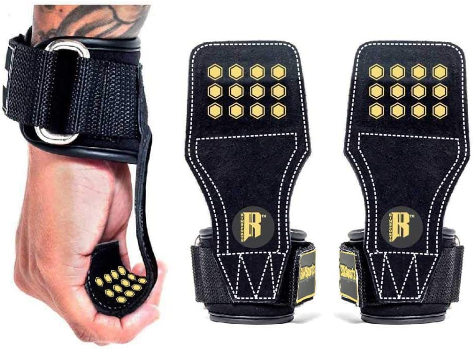 RIMSports Gym Weight Lifting Grips Straps Training Wrist Support for
