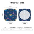 thumbnail image 6 of Lsque Dogs Riding Skateboard Printed Square Couch Cushion Covers, Floral Sofa Cushion Covers Replacement, Stretch Couch Covers for Couch-16.9in, 6 of 9