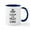 White/Navy Inside, variant on CafePress - Keep Calm And TRUST Chris Mugs - 11 oz Ceramic Mug - Novelty Coffee Tea Cup