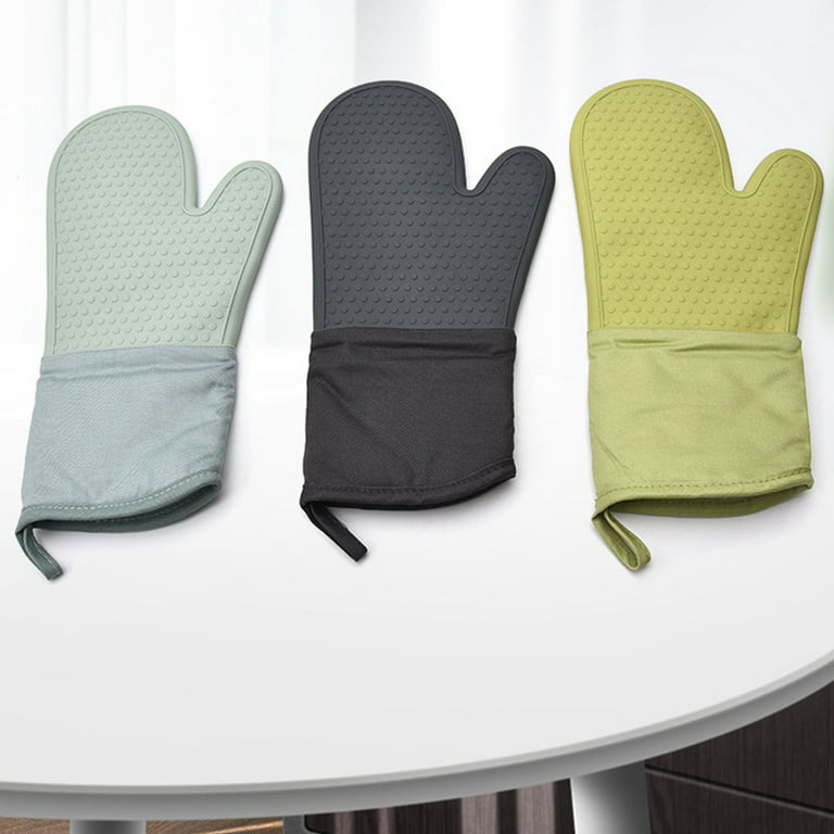Heat Resistant And Insulated Oven Mitts - Anti Scalding And Anti