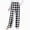 Black, variant on NOLDARES Girls Checkered Pants Wide Leg Kid Drawstring Baggy Sweatpant Elastic Waist Straight Trouser with Pocket(Pink,8-9 Years)