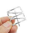 thumbnail image 4 of Unique Bargains 1 Pc Ponytail Buckle Hair Clip Hollow U-shaped Hair Ponytail Cuff for Women Silver Tone, 4 of 5