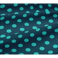 thumbnail image 6 of oneOone Viscose Jersey Teal Blue Fabric Dots Craft Projects Decor Fabric Printed By The Yard 60 Inch Wide-8S, 6 of 7