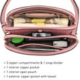 thumbnail image 6 of Dasein Women Tassel Zipper Pocket Crossbody Bag Shoulder Purse Fashion Travel Bag with Multi Pockets, 6 of 7