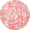 thumbnail image 1 of Ahgly Company Indoor Round Abstract Red Contemporary Area Rugs, 4' Round, 1 of 4
