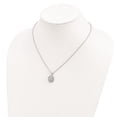 thumbnail image 4 of 925 Sterling Silver Cable Necklace with Pendants Chain Brilliant Gemstones 14K Accent Sky Blue Topaz and Diamond 18 Inch 2 Extender 20 13 mm, 4 of 4