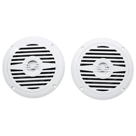 Pair Rockville MS525W 5.25" 400 Watt Waterproof Marine Boat Speakers 2-Way White