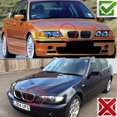thumbnail image 3 of Gloss Black Front Kidney Grille Slat Style Grill For BMW E46 4 Door 1998 1999 2000 2001 Car Styling, 3 of 6