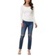 thumbnail image 2 of INSPIRE CHIC Women's Drawstring Ruched Top Round Neck Long Sleeve Irregular Hem Basic T-shirt Tops, 2 of 6