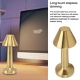 thumbnail image 4 of LED Table Lamp Stepless Dimming Rechargeable Cordless Bedside Light for Bedroom Study Metal Acrylic 3 Colors, 4 of 7