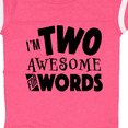 thumbnail image 4 of Inktastic I'm Two Awesome for Words 2nd birthday Boys or Girls Baby Bodysuit, 4 of 5