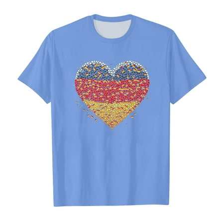 

ZMHEGW Toddler Soprt Boys Girls Prints Short Sleeve Prints T Shirt Tops Clothes Toddler Boys Girls T Shirts