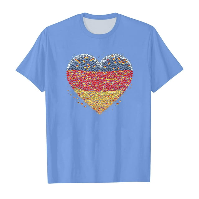 TZEWGL Soprt Prints Short Sleeve Round Neck Tops For Newborn Clothing For Toddlers size 6-7T