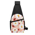 thumbnail image 6 of Wukai Daisy and Ladybug Versatile Chest Bag with Adjustable Strap and Multiple Pockets for Daily Use, Outdoor Sports, Shopping, and Excursions, 6 of 6