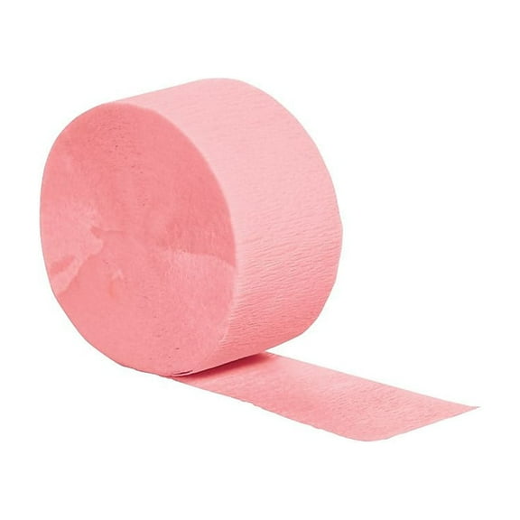 Touch of Color Crepe Streamer, 81 Ft, Classic Pink, 1 Ct