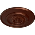 thumbnail image 3 of Ekena Millwork 23 1/2"OD x 2 3/4"P Floral Ceiling Medallion, Hand-Painted Antique Copper, 3 of 6