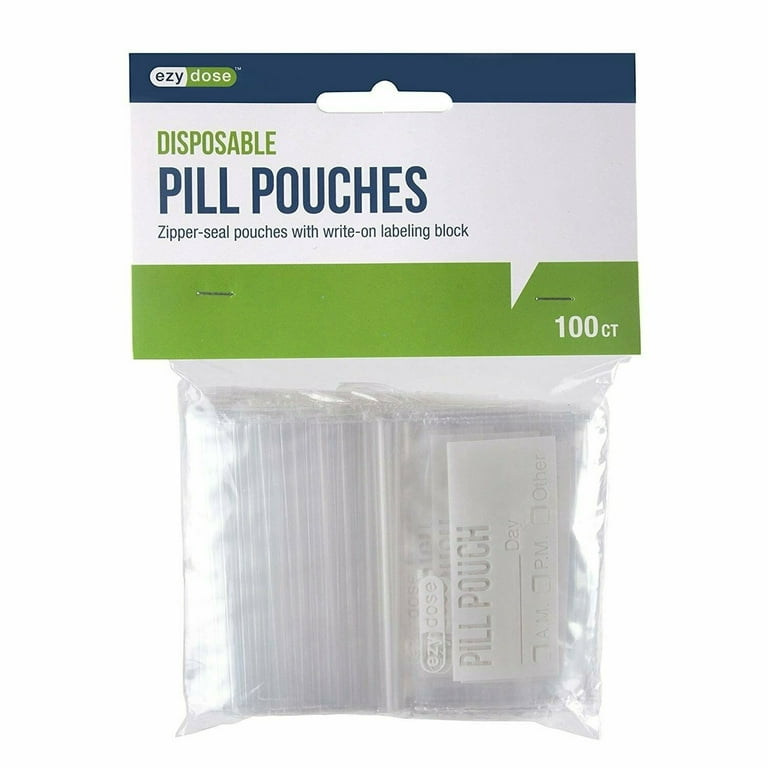 The Pill Bag, 300 Count (3 Packs of 100), Reusable