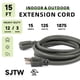 thumbnail image 2 of Cable de extensión para exteriores EP, 15 pies, 12/3, SJTW, 15 A, 125 V, gris, 2 of 7