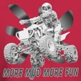 thumbnail image 3 of CafePress - More Mud More Fun On An ATV (B/W) Dark T Shirt - Men's Classic Graphic Cotton T-Shirt, 3 of 4