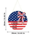 thumbnail image 3 of 4Th Of July Front Door Decor Welcome Door Sign Stand Up 11.8X11.8In Independence Day Wooden Door Decoration Patriotic Decorations Outdoor 4Th Of July Decor Clearance, 3 of 6