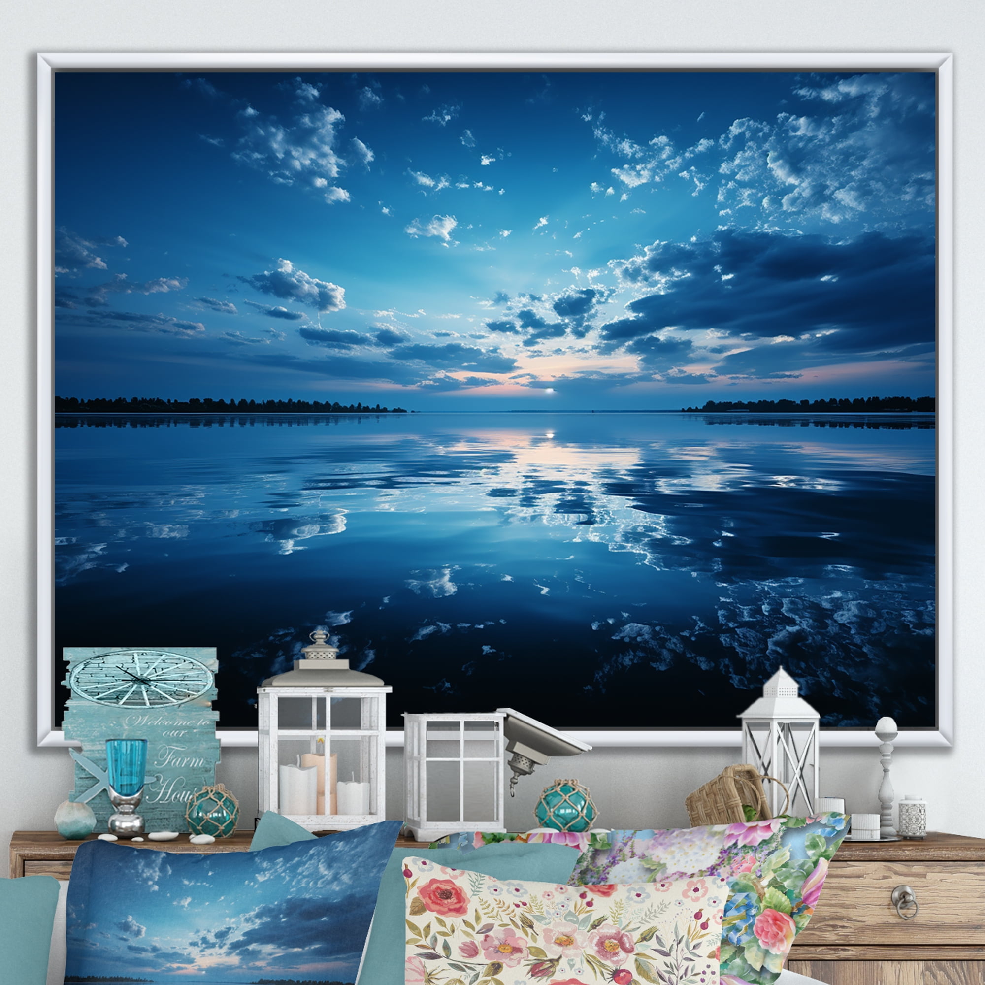 Designart sky framed wall art decor, Sky framed wall Art