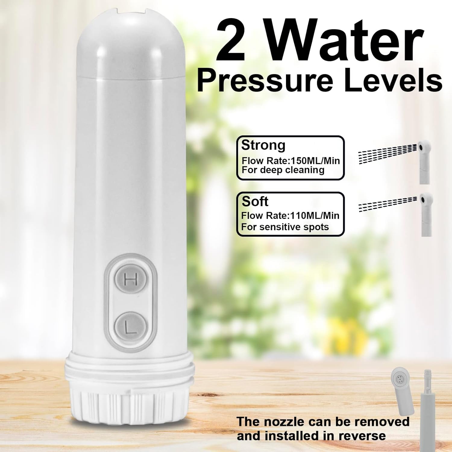 QD-Gotrays Portable Bidet Mini Foldable Handheld Electric Sprayer