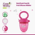 thumbnail image 3 of BeeBaby Fruttino Silicone Food and Fruit Nibbler -Pink, 3 of 4