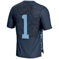 thumbnail image 3 of Men's GameDay Greats #1 Navy North Carolina Tar Heels Lightweight Men's Lacrosse Jersey, 3 of 4