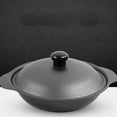 thumbnail image 6 of Raindrops 1Pc Round Casserole Cookware for Stewing and Boiling in Home Kitchenware 11.8*7.9*3.9in, 6 of 8