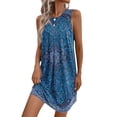 thumbnail image 1 of Lucakuins - Mini vestido informal de verano para mujer, sin mangas, bohemio, corto, para vacaciones diarias Lucakuins moda, 1 of 4