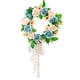 thumbnail image 2 of de hojas , de flores artificiales, de vegetación de primavera y verano para decoraciones de ventana de pared de rosado Soledad Corona colgante de puerta delantera, 2 of 6