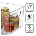 Yunhouse Clear Plastic Organizer Bins for Pantry & Kitchen