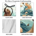 thumbnail image 4 of luoweisi Men's Beach Shorts Quick Dry Swim Trunks with Mesh Lining Sea Lion L, 4 of 5